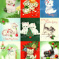 Vintage Printable Adorable Christmas Kittens Collage Sheets Retro Greeting Cards 54 Images PDF Instant Digital Download ALL Cats Clipart