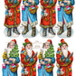 Vintage Antique Father Christmas Victorian Santa Claus Printable Paper Scraps Collage Sheets Instant Digital Download 1920s German Die Cuts