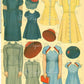 Vintage Paper Dolls All Size Dolls 1945 Printable PDF Instant Digital Download Kitsch Cute All Ages Family Doll Clipart