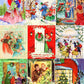 Vintage Printable Victorian Dickenson Christmas Card Collage Sheets Old Timey Images PDF Instant Digital Download Cheerful Holiday Clipart
