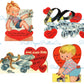 Vintage Printable Valentines Day Cards Rollerskating Girls and Boys All Roller Skate Themed Collage Sheets PDF Instant Digital Download