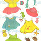 Vintage Paper Dolls Baby Anne c. 1964 Cute Little Baby Girl Printable PDF Instant Digital Download Kitsch Babies Clip Art