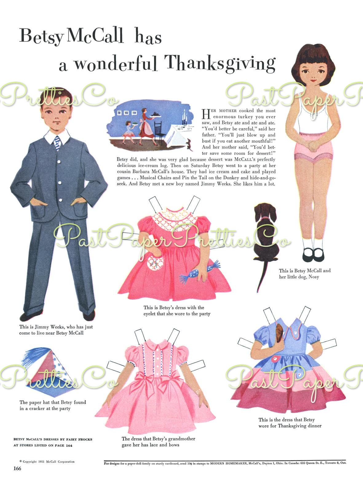 6 Sets Vintage Paper Dolls Betsy McCall Holidays Collage Sheets Easter Halloween Christmas PDF Printable Digital Instant Digital Download