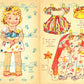 Vintage Paper Dolls The Fairy Princess c. 1950s PDF Printable Instant Digital Download Sandles Inc Cute Girl Storybook Fairytale Clip Art