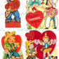 Vintage Western Valentines Day Cards Cute Cowboy Indian Themed Collage Sheets Printable PDF Instant Digital Download 64 Images 2 Sizes