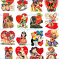 Vintage Western Valentines Day Cards Cute Cowboy Indian Themed Collage Sheets Printable PDF Instant Digital Download 64 Images 2 Sizes