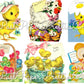 Vintage Easter Chicks Chickens Cards 36 Images Collage Sheet Style PDF Instant Digital Download ALL Holiday Chickie Clipart 3 Sizes