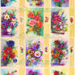 Vintage Printable Pretty Bright Flower Arrangements Bouquets Art Card Collages 12 Images PDF Instant Digital Download Floral Clipart