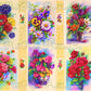 Vintage Printable Pretty Bright Flower Arrangements Bouquets Art Card Collages 12 Images PDF Instant Digital Download Floral Clipart