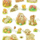 Vintage Printable Easter Sticker Sheets PDF Instant Digital Download All 8 Designs Bunny Ducks Animal Flowers Gift Seals Collage Clipart