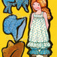 Vintage Paper Dolls Holly Hobbie Sew Ons c. 1975 Printable PDF Instant Digital Download Cute Sunbonnet Prairie Girl Childhood Doll Clip Art