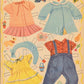 Vintage Paper Dolls Three Sweet Baby Dolls Babies to Cut Out and Dress c. 1954 Printable PDF Instant Digital Download Cute Toddlers Clipart