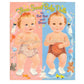 Vintage Paper Dolls Three Sweet Baby Dolls Babies to Cut Out and Dress c. 1954 Printable PDF Instant Digital Download Cute Toddlers Clipart