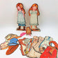 Vintage Paper Dolls Holly Hobbie Sew Ons c. 1975 Printable PDF Instant Digital Download Cute Sunbonnet Prairie Girl Childhood Doll Clip Art