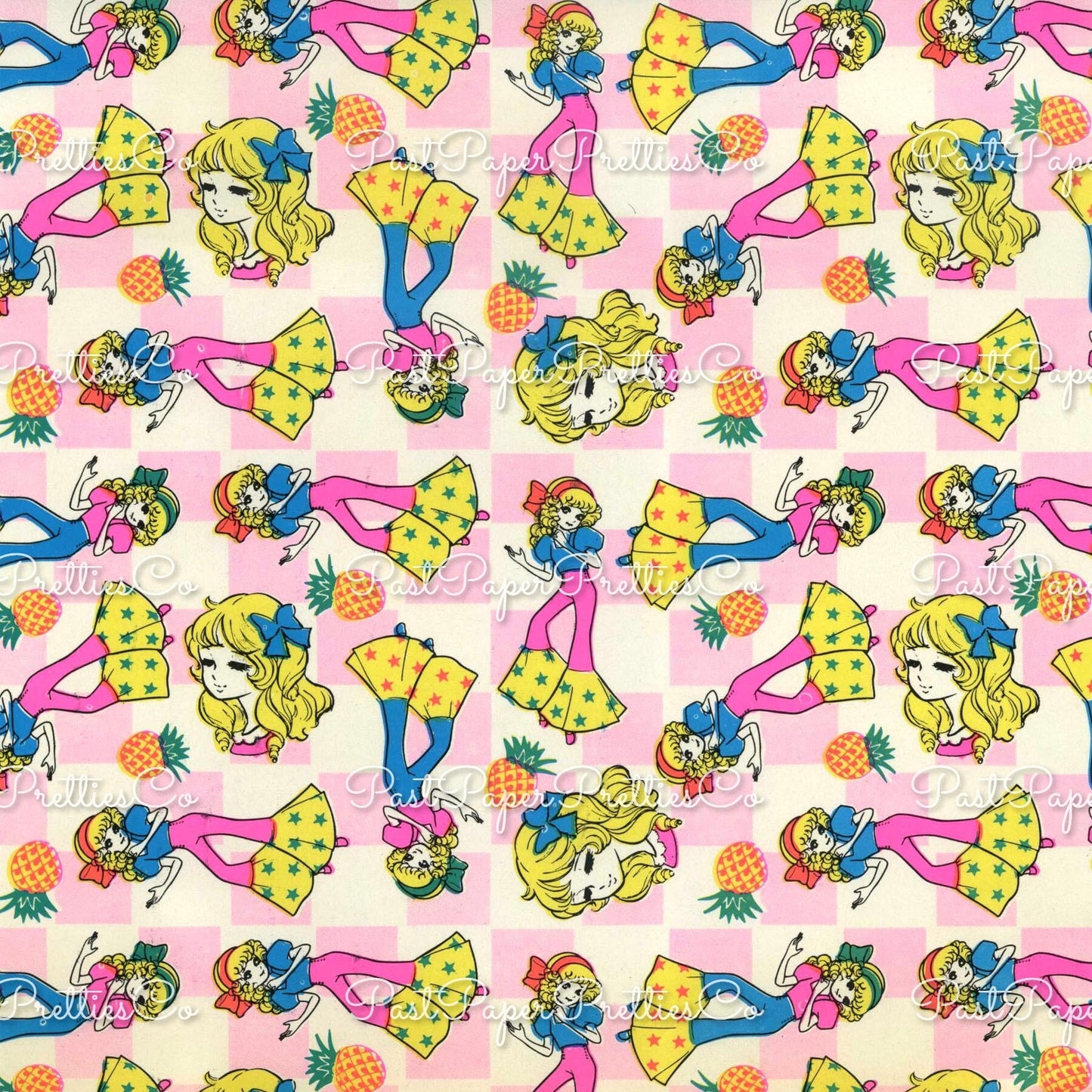 Vintage '70s Japanese Origami Paper Gift Wrap Cute Harajuku Kitsch Kawaii Printable PDF Instant Digital Download Wrapping Paper 18 Images