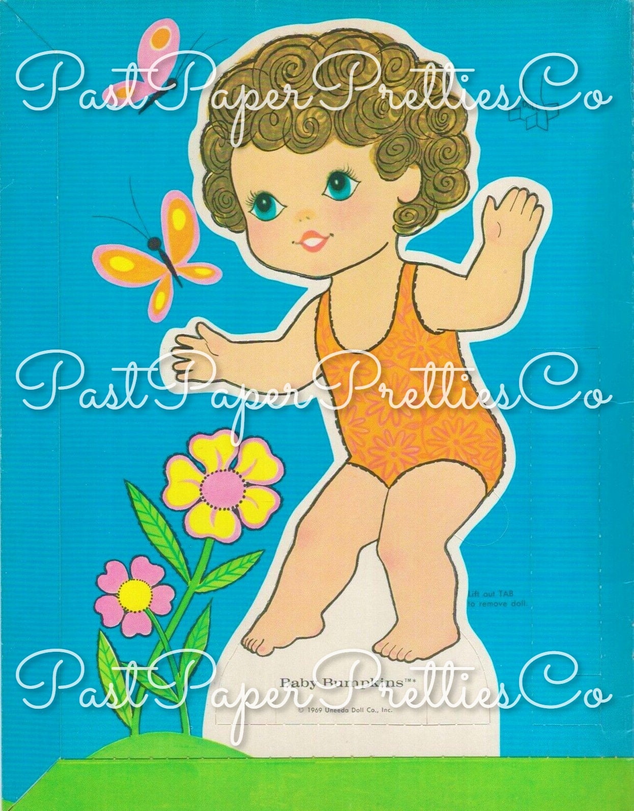 Vintage Paper Dolls Baby Bumpkins Doll 1969 Printable PDF Instant Digital Download Cute Childhood Toy Doll and Clothing Clip Art