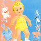 Vintage Paper Dolls Three Sweet Baby Dolls Babies to Cut Out and Dress c. 1954 Printable PDF Instant Digital Download Cute Toddlers Clipart