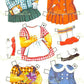 Vintage Paper Dolls Two Little Girls c. 1964 Printable PDF Instant Digital Download 2 Cute Toddlers Nancy Wendy Clipart