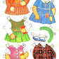 Vintage Paper Dolls Two Little Girls c. 1964 Printable PDF Instant Digital Download 2 Cute Toddlers Nancy Wendy Clipart