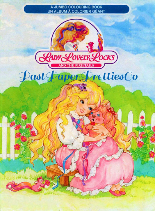 Vintage Coloring Book Lady Lovely Locks and the Pixietails Printable PDF Instant Digital Download Retro 80s Toy Doll 105 Pages to Color