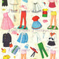 Vintage Paper Dolls Charmin Chatty c. 1964 Printable PDF Instant Digital Download Cute Childhood Girl Toy Doll Clip Art