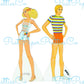 Vintage Paper Dolls Starr and Shaun Teen Girl Boy 1981 Printable PDF Instant Digital Download Childhood Toy Fashion Doll & Clothing Z1