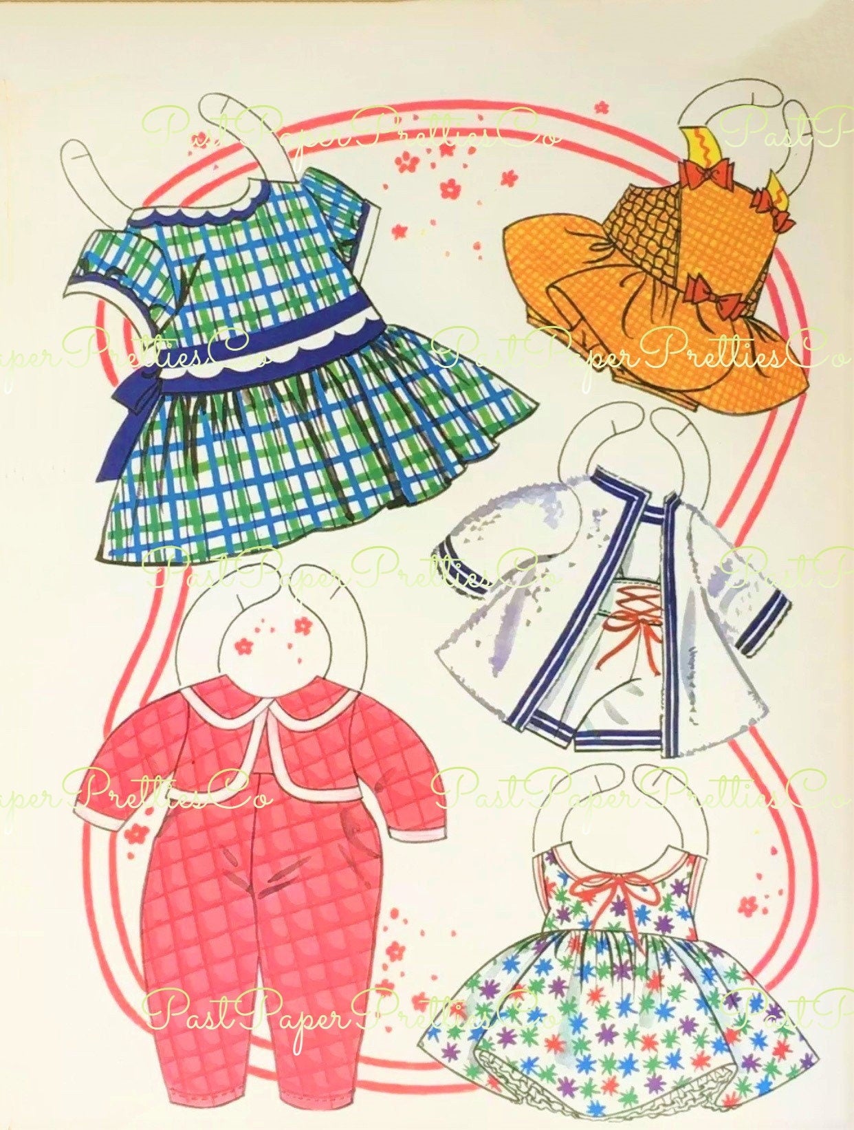 Vintage Paper Dolls The Kewpies Book Retro 1963 Printable PDF Instant Digital Download Cutie Cupies Clip Art JPEG