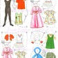 Vintage Betsy McCall Paper Dolls Set c. 1968 PDF Printable Digital Instant Digital Download Cute Childhood Doll Clip Art