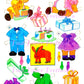 Vintage Paper Dolls Quints 5 Times The Fun Printable PDF Instant Digital Download Retro Baby Siblings Toddler Toy Doll Clip Art