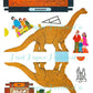 Vintage Printable Tiny Dinosaur Museum Press Out Papercraft Toys c. 1975 PDF Instant Digital Download 14 Dino Models Tourists Paper Playset