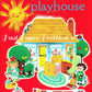 Vintage Printable Playtime Playhouse Doll House Paper Dolls Playset 1968 PDF Instant Digital Download Cute Furniture People Pets Trees