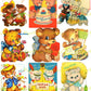 Vintage Printable Teddy Bear Happy Birthday Collage Sheets and Cards Retro Images PDF Instant Digital Download Clipart 3 Sizes