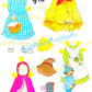 Vintage Paper Dolls The Wizard Of Oz 1976 PDF Printable Instant Digital Download Fun Dorothy and Friends Clip Art