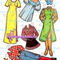 Vintage Paper Dolls Hee Haw Retro TV Show Printable PDF Instant Digital Download 1971 Funny Television Clipart