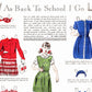 Vintage Paper Dolls Cute Schoolgirl Back To School Printable PDF Instant Digital Download c. 1947 Ladies Home Journal