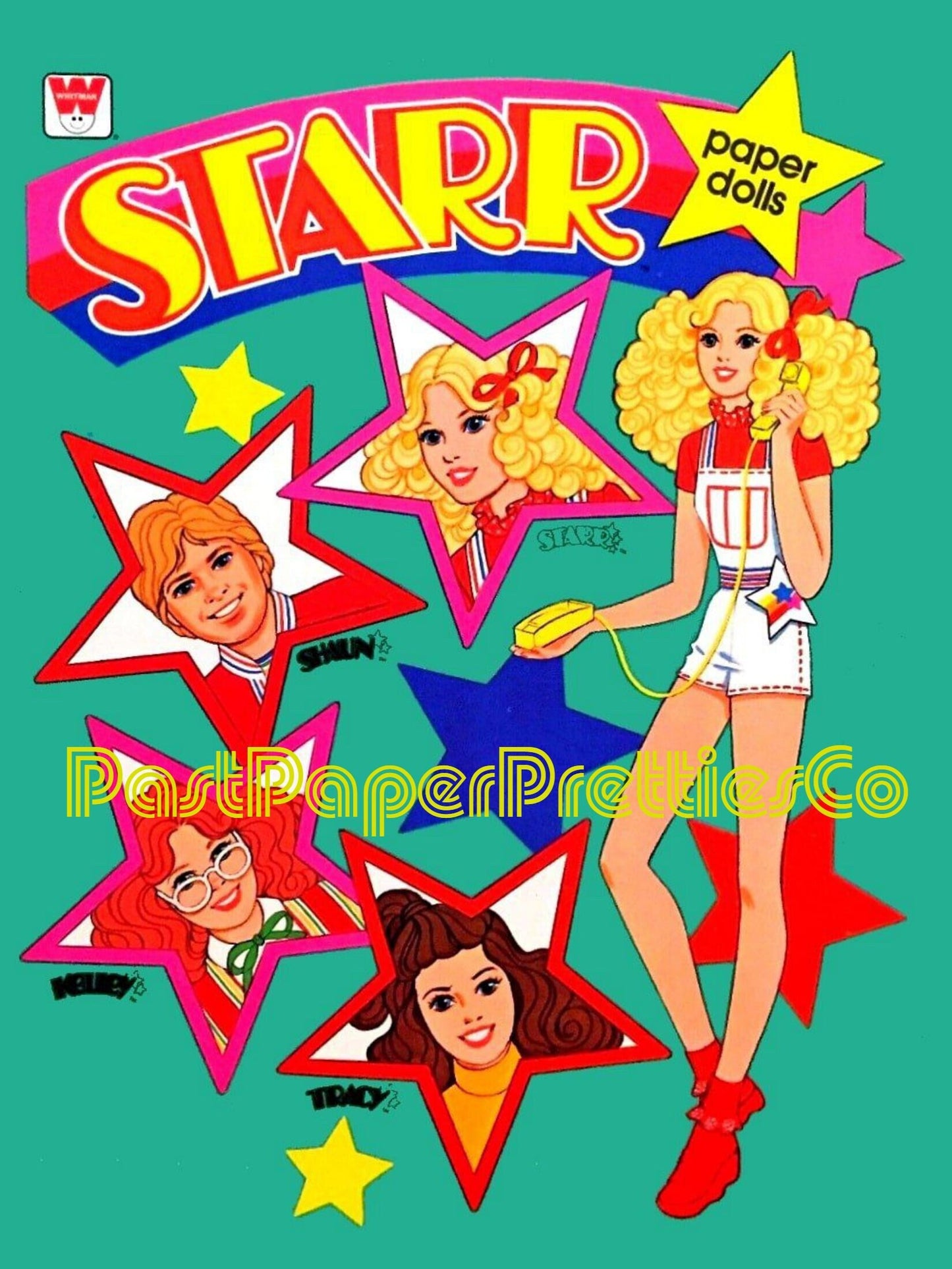 Vintage Paper Dolls Starr & Friends Retro Fashion Doll 1981 Printable PDF Instant Digital Download Cute Shaun Kelley Tracy Toy Clip Art