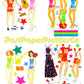 Vintage Paper Dolls Starr & Friends Retro Fashion Doll 1981 Printable PDF Instant Digital Download Cute Shaun Kelley Tracy Toy Clip Art