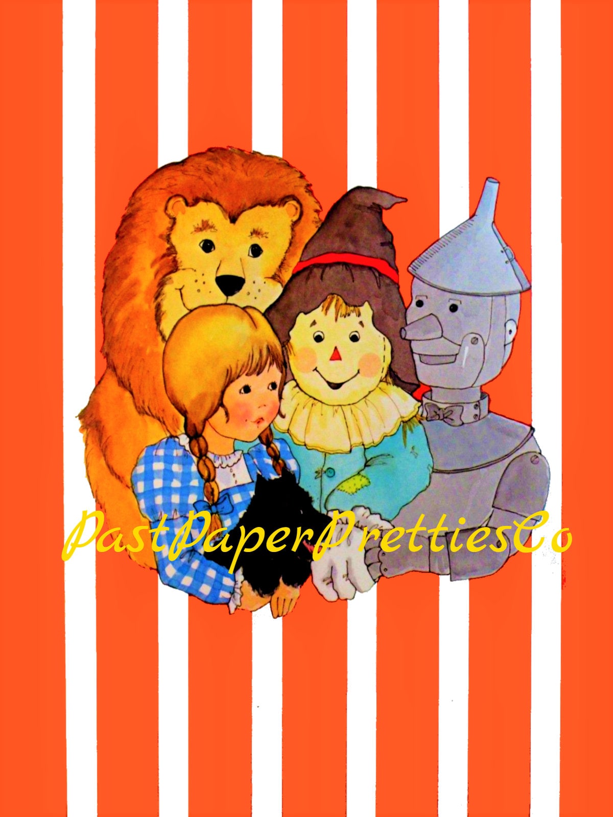 Vintage Paper Dolls The Wizard Of Oz 1976 PDF Printable Instant Digital Download Fun Dorothy and Friends Clip Art