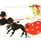 Vintage Printable Christmas Ladies Side Profiles Collage Sheets & 20 Single Card Images PDF Instant Digital Download Cute Holiday Girls