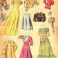 Vintage Paper Dolls Style Show 1948 Printable PDF Instant Digital Download 3 Pretty Stylish Fashion Gals Beach Beauties 1940s Clip Art