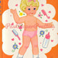 Vintage Paper Dolls Baby Tender Love Doll c. 1971 Printable PDF Instant Digital Download Cute Retro Childhood Toy Dolly Clip Art