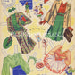 Vintage Paper Dolls Sixteen 2 Date Gals and Their Clothes 1943 PDF Printable Instant Digital Download Cute Kitsch Teen Girls Clipart