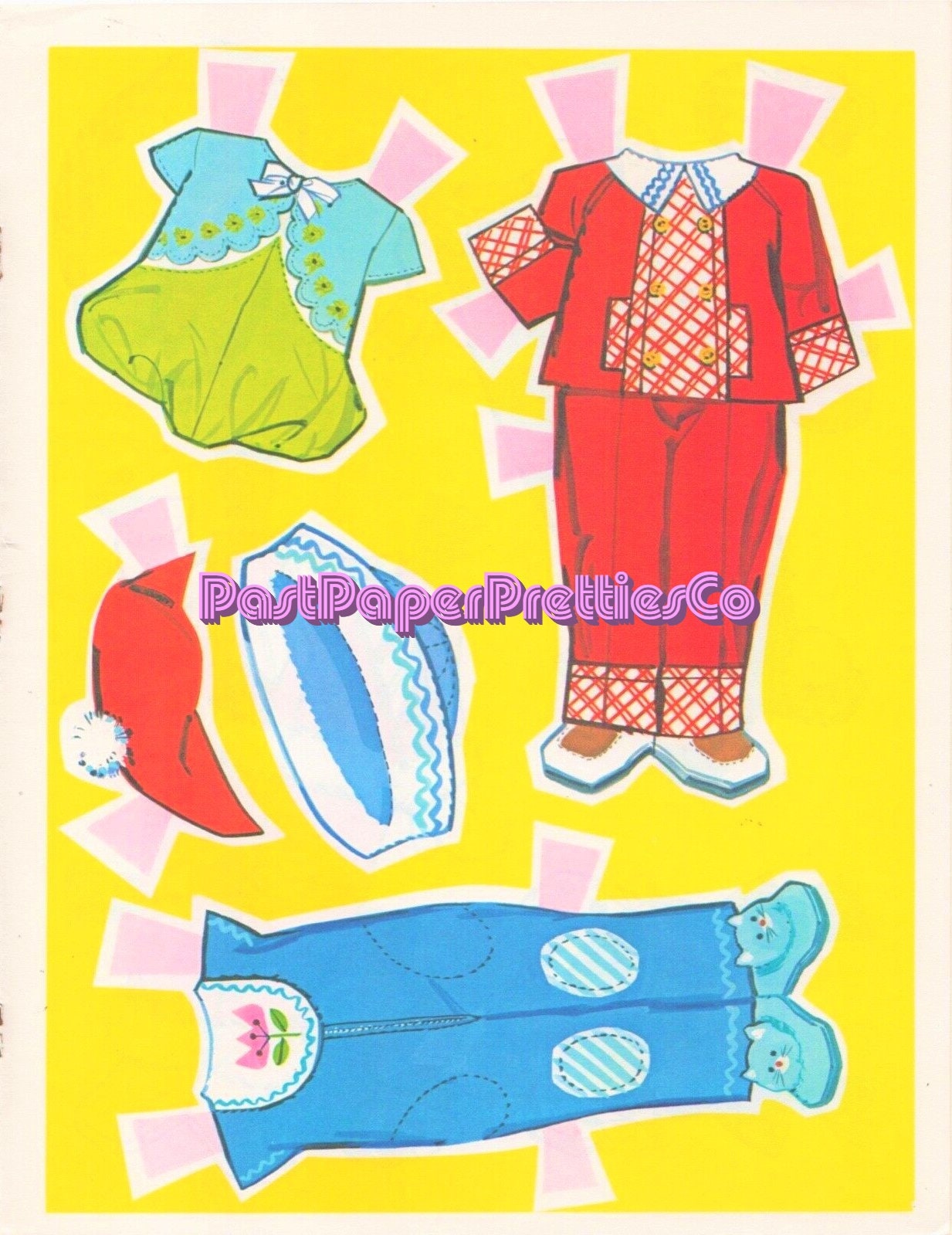 Vintage Paper Dolls Rub-A-Dub Dolly 1977 Printable PDF Instant Digital Download Nostalgic Childhood Bathtime Toy Doll Clip Art