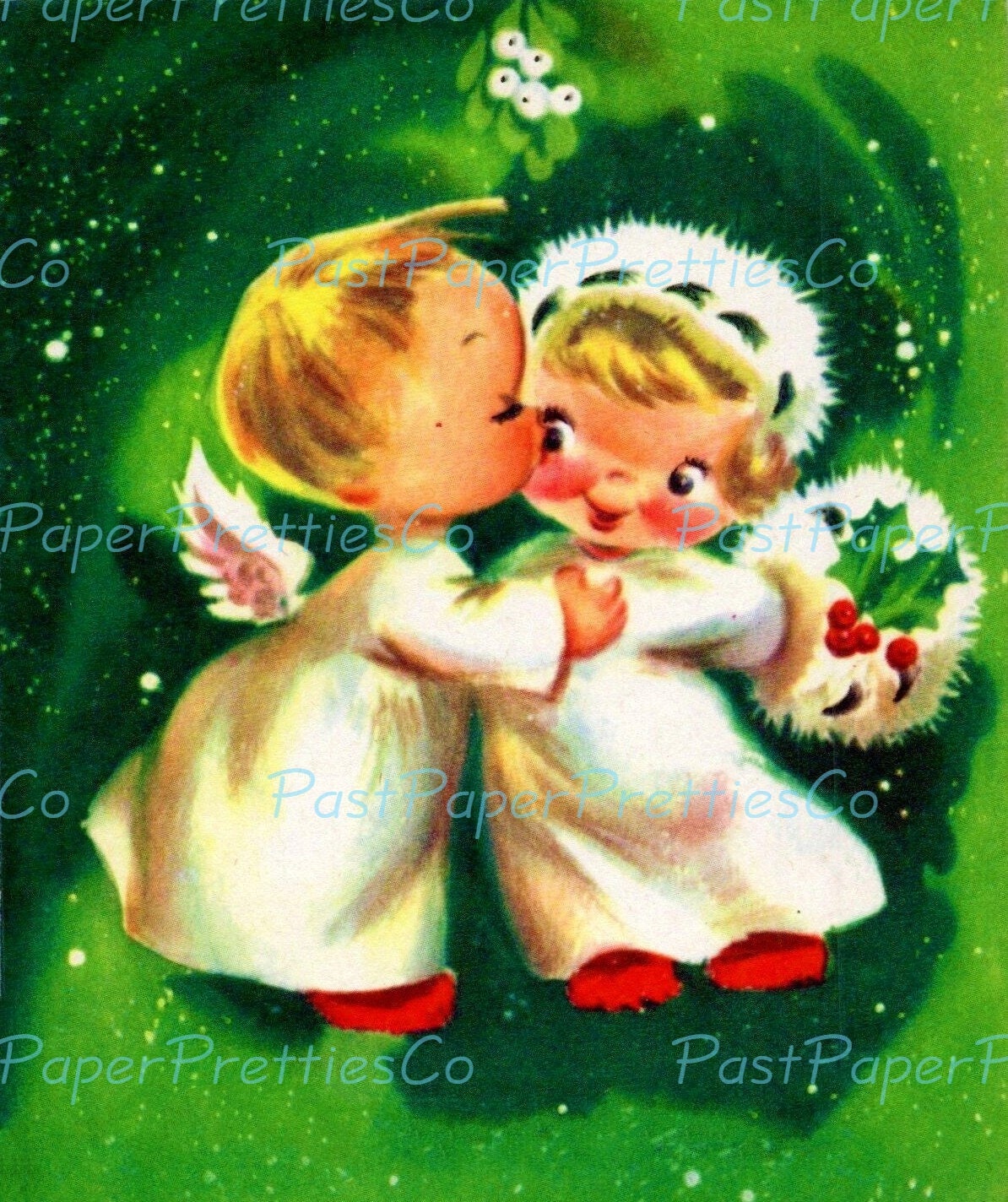 Vintage Printable Christmas Angel Kids Cards Collage Sheets Cute Boy Girl Cherubs Holiday Images PDF Instant Digital Download 18 Designs