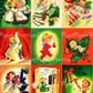 Vintage Printable Christmas Angel Kids Cards Collage Sheets Cute Boy Girl Cherubs Holiday Images PDF Instant Digital Download 18 Designs
