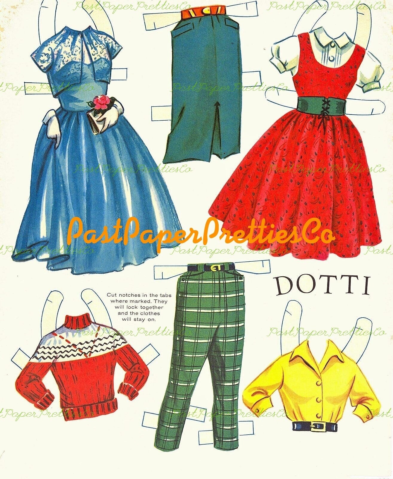 Vintage Paper Dolls Double Date 1957 Printable PDF Instant Digital Download 4 Boy Girl Teenager Teen Highschool Friends Clip Art