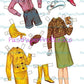 Vintage Paper Dolls Sally and Jane with Clothes and Hair-dos 1964 Printable PDF Instant Digital Download 2 Pretty Teen Girls Best Friends