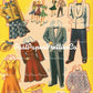 Vintage 6 Grown-Up Paper Dolls 1951 Printable PDF Instant Digital Download 6 Guys & Gals Mid Century Clothing Clip Art