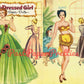 Vintage Paper Dolls The Well-Dressed Girl 1949 PDF Printable PDF Instant Digital Download 3 Beautiful Lady Dolls 1940s Fashions Clip Art