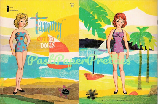 Vintage Paper Dolls Tammy Cut-Out Dolls 1963 Printable PDF Instant Digital Download Ch Teen Fashion Doll and Clothing Z1